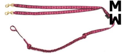 Ligne de traction Manmat Longue 2 chiens rose