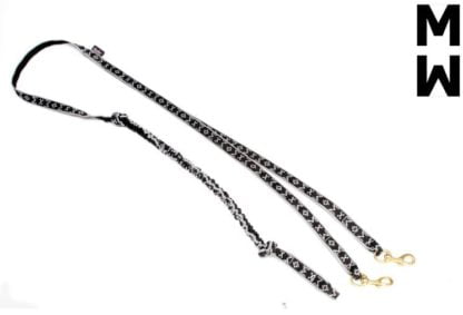 Ligne longue 2 chiens Manmat argent