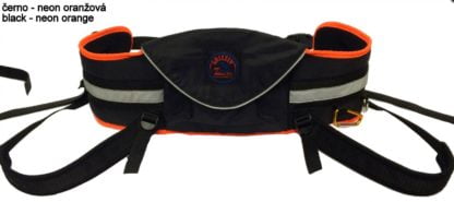 Baudrier Zero DC Grizzly noir/orange fluo