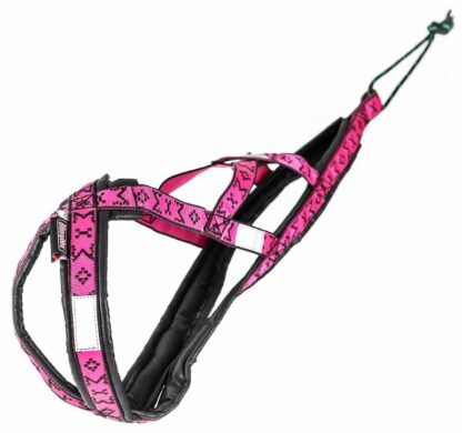Harnais Manmat LightWeight rose + noir