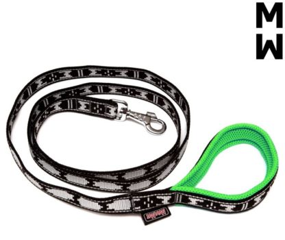 Laisse plate Manmat verte