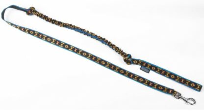Laisse amortie Manmat bleue