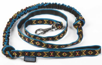 Laisse amortie Manmat bleue